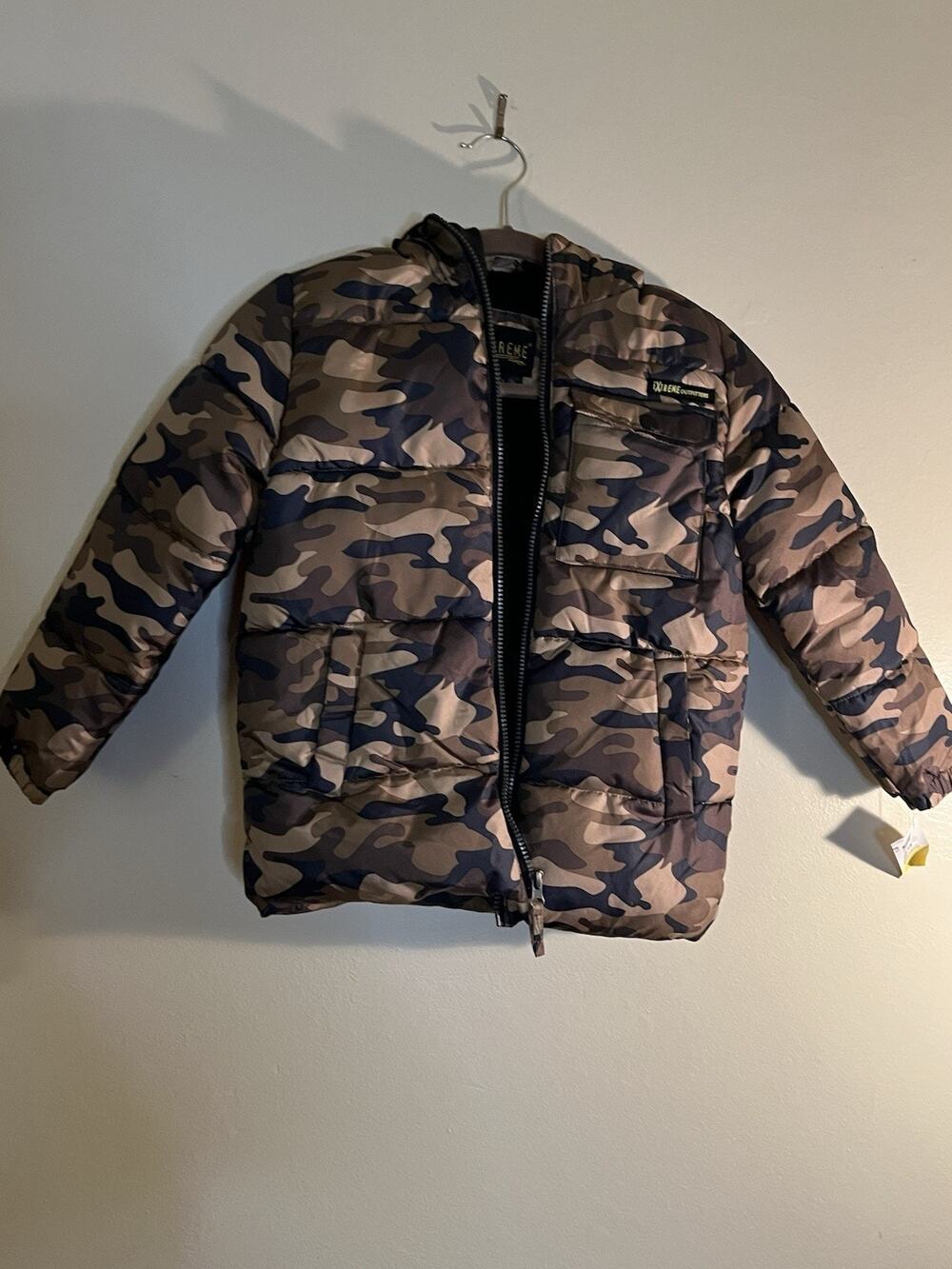 Ixtreme Outfitters Jacket Boys Size 7 Camouflage w/Hood zip